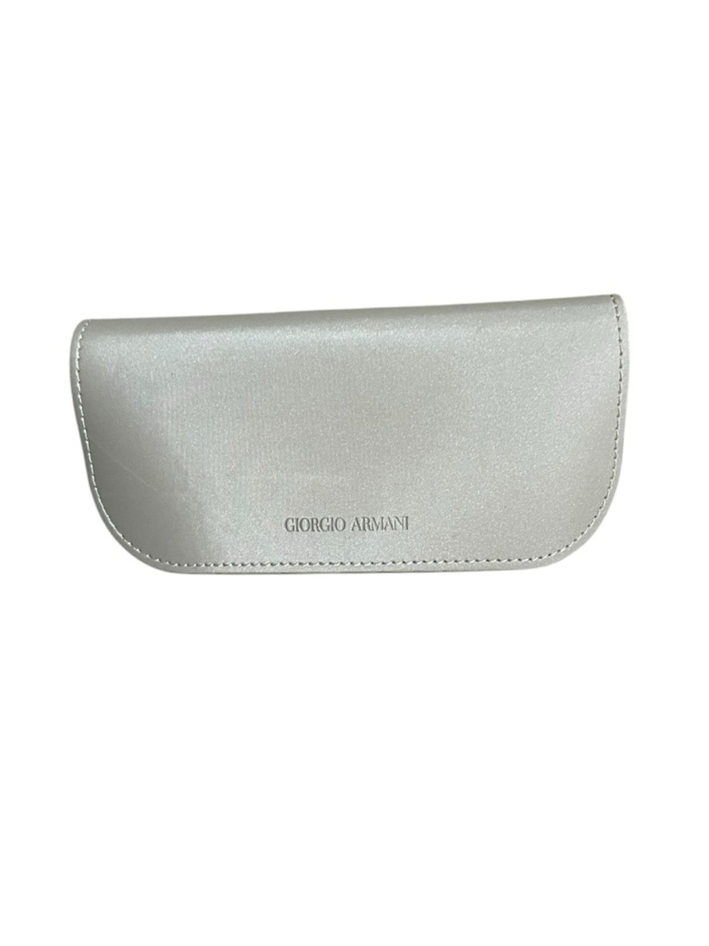 Giorgio Armani Metallic Silver Sunglasses Case
